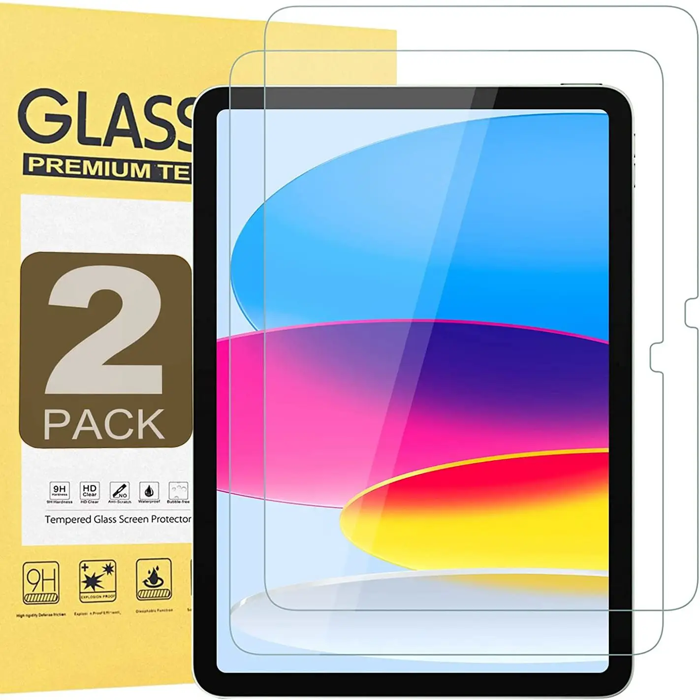 Protetor de Tela de Vidro Temperado para Ipad 10 10.9 2023 10ª Geração A2757 A2777 A2696 Cobertura Completa Filme Tablet Pcs
