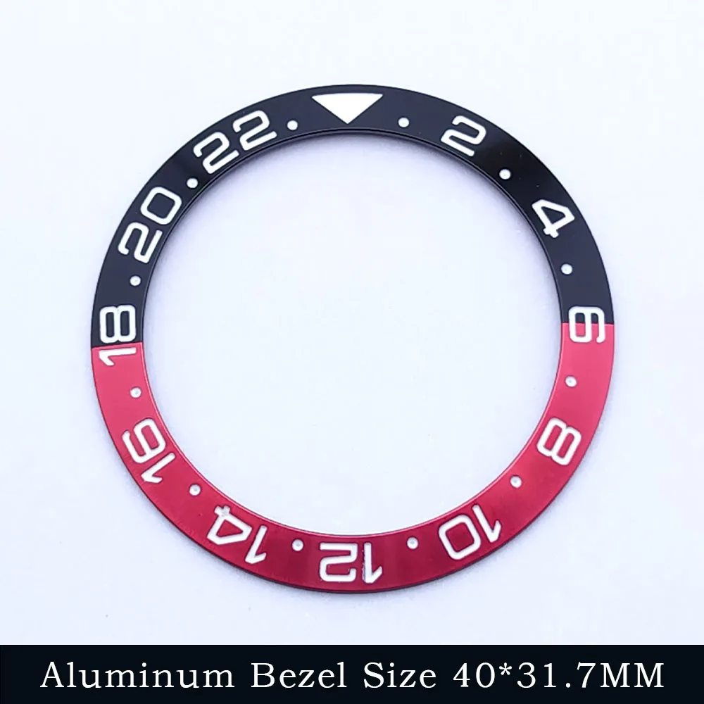 Elegant Sloping Blue-Green Luminous Ceramic Bezel Insert