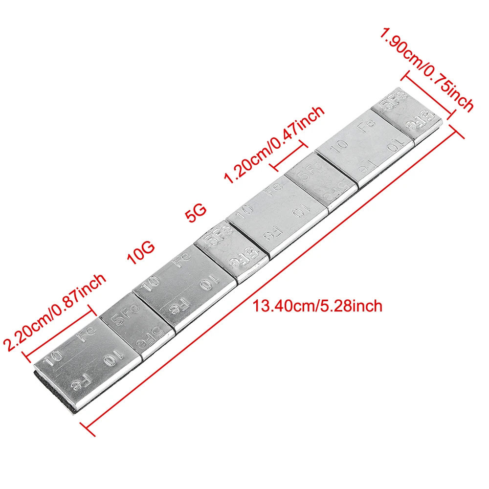 Universal Wheel Balancer 32Pcs/lot 5g/10g Iron Car Tire Balance Block Tyre Weight Covers Adhesive Parts Automotive Accessories
