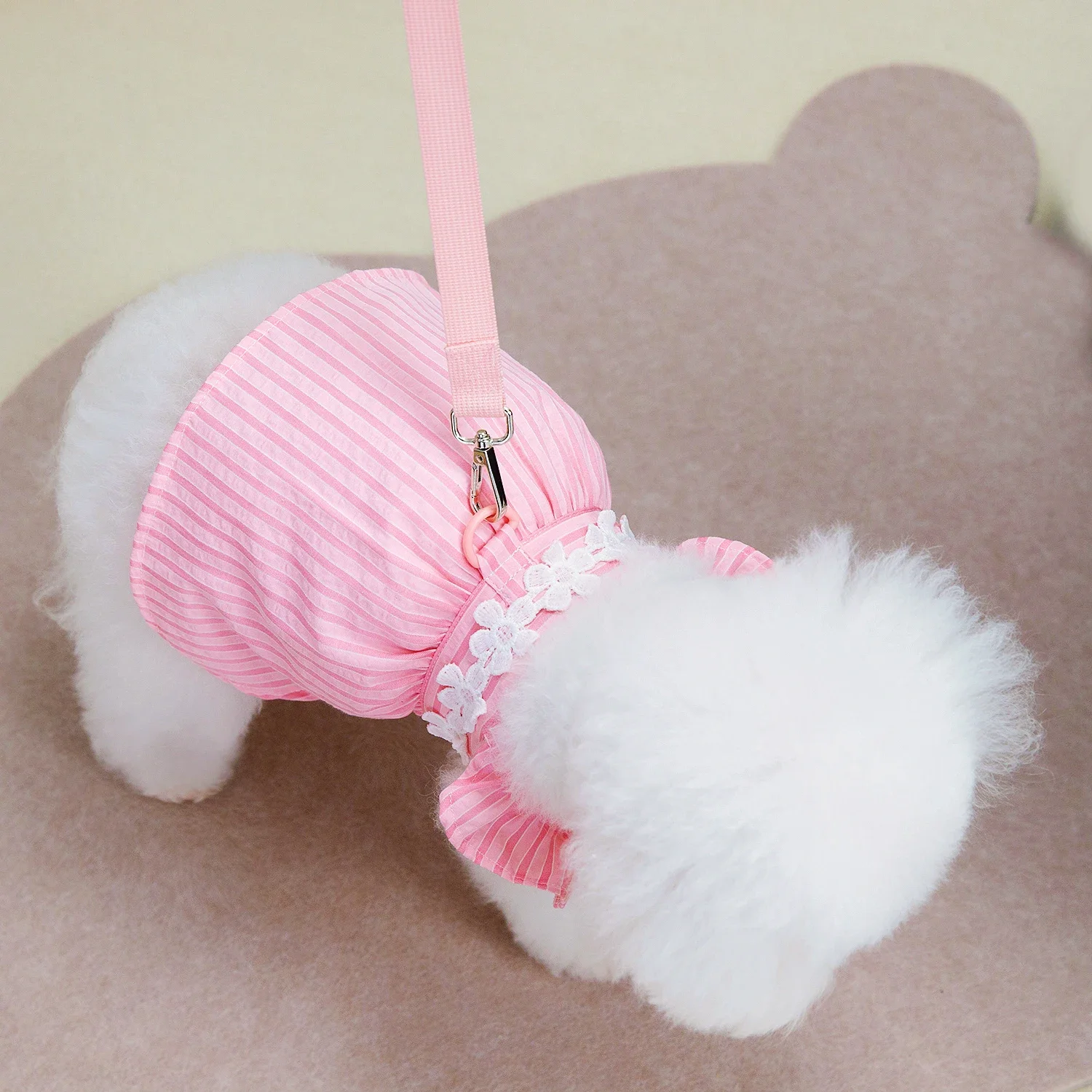 Summer Striped Princess Dress Pet Dog Clothing Sweet Pet Clothes Cute Puppy Cat Skirt Thin Skirt Clothes