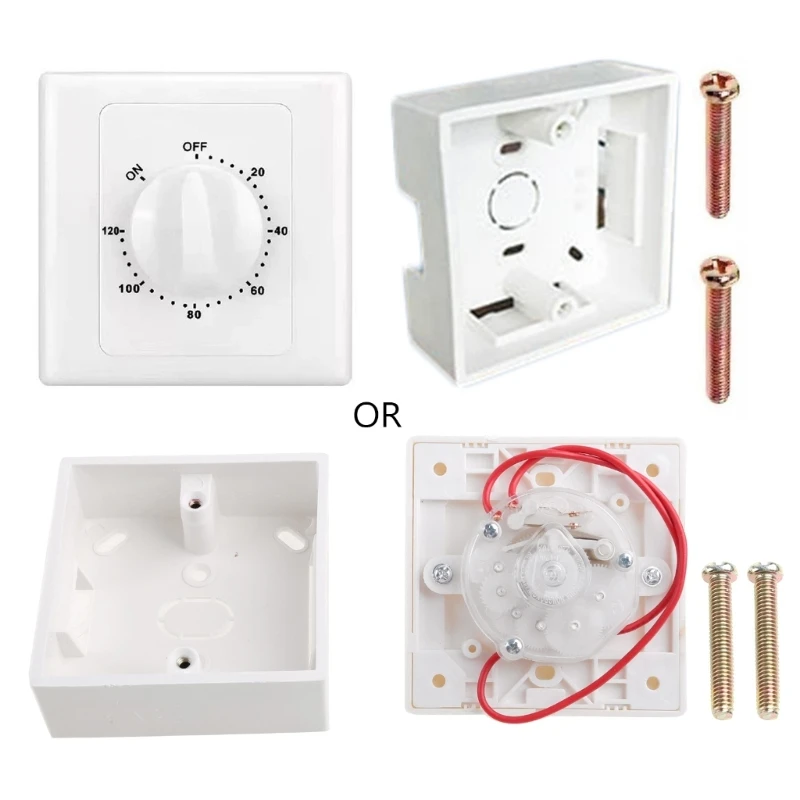 High-Power Intelligent Countdown Mechanical Timer (220V, 30/60/120 Min)