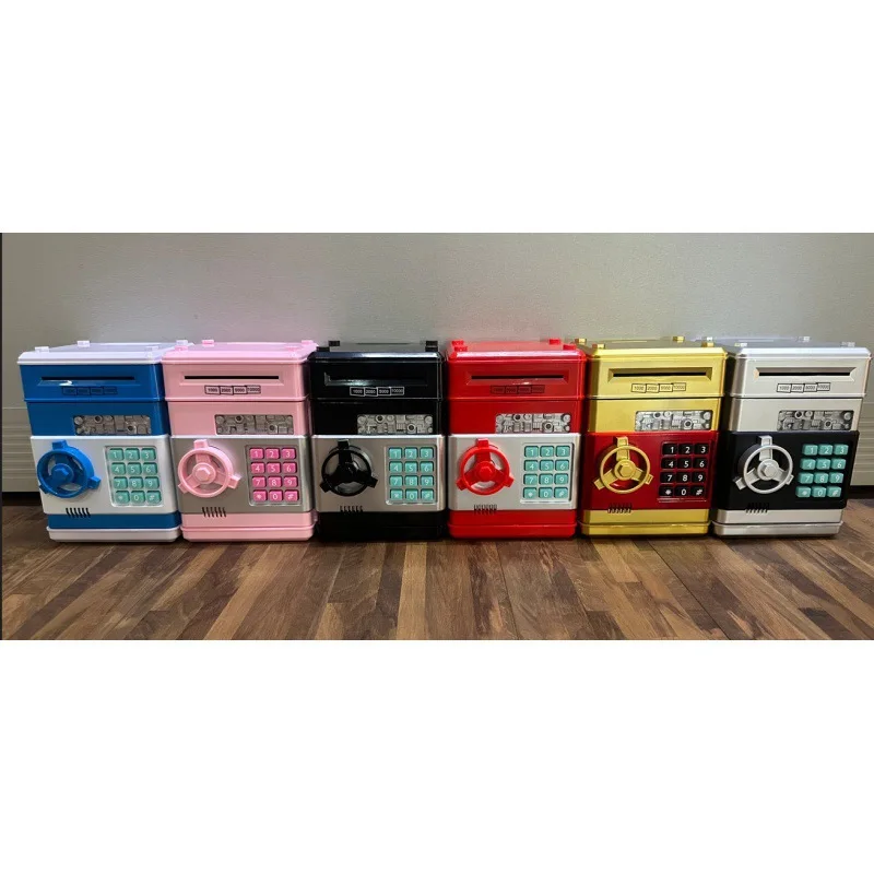 Electronic Children's Piggy Bank Password Safe Key Money Box Kid Digital Coins Cash Saving Deposit Household Atm Machine Gifts