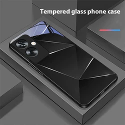 Geometric Prism Tempered Glass Black Phone Case for Realme GT Master (BLH-BLH24112814)