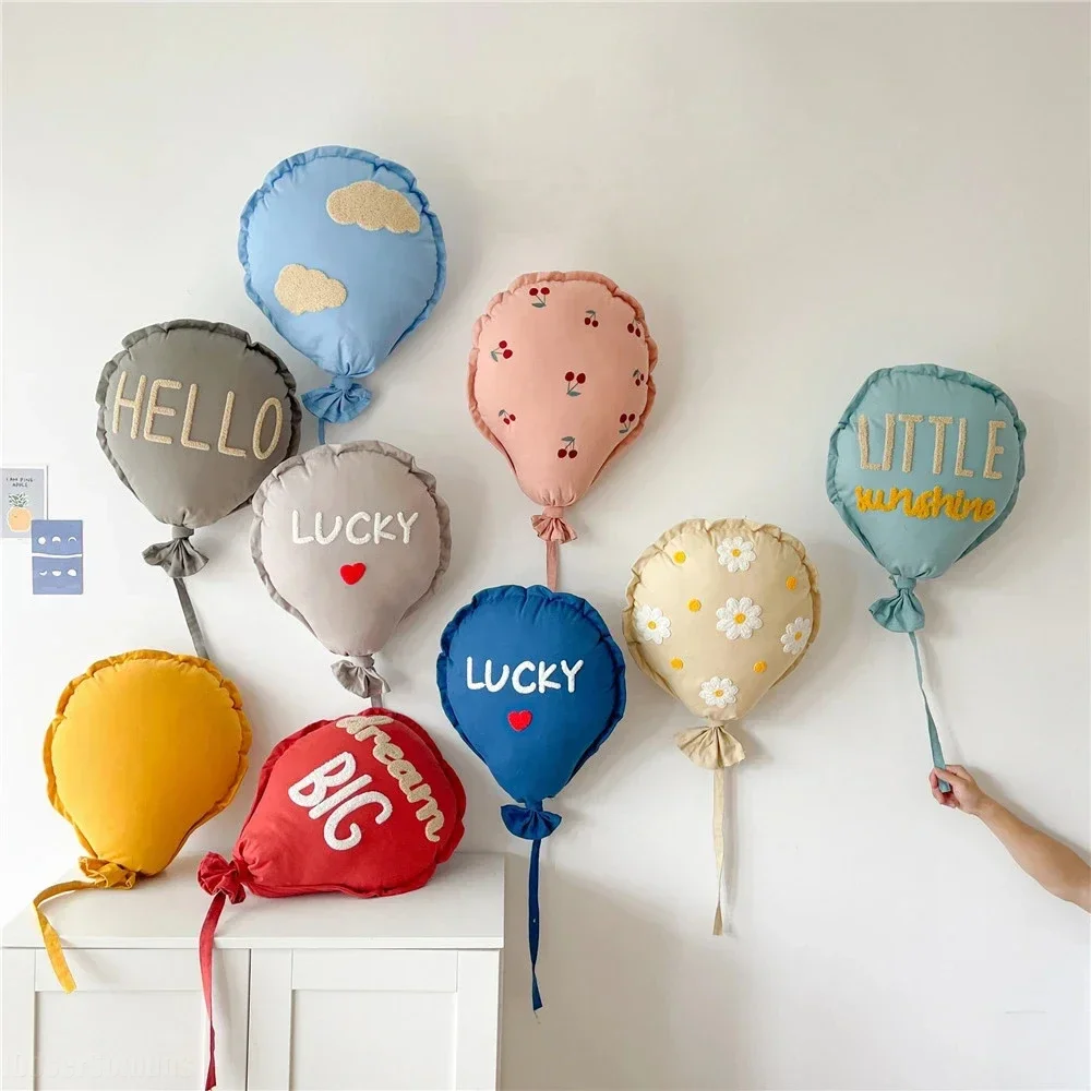 

Fabric Balloon Wall Hanging Living Room Soft Cotton Ornament Pendant Newborn Baby Photo Prop Practical Modern Luxury Decoration