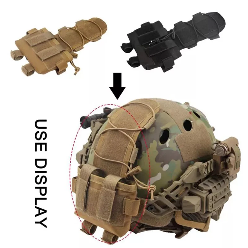 BOOIU Batterie Tasche Sport Helm MK2 Batterie Pack Helm Gegengewicht Pack CS Jagd Airsoft Taktische Helme Zubehör – Detail 33