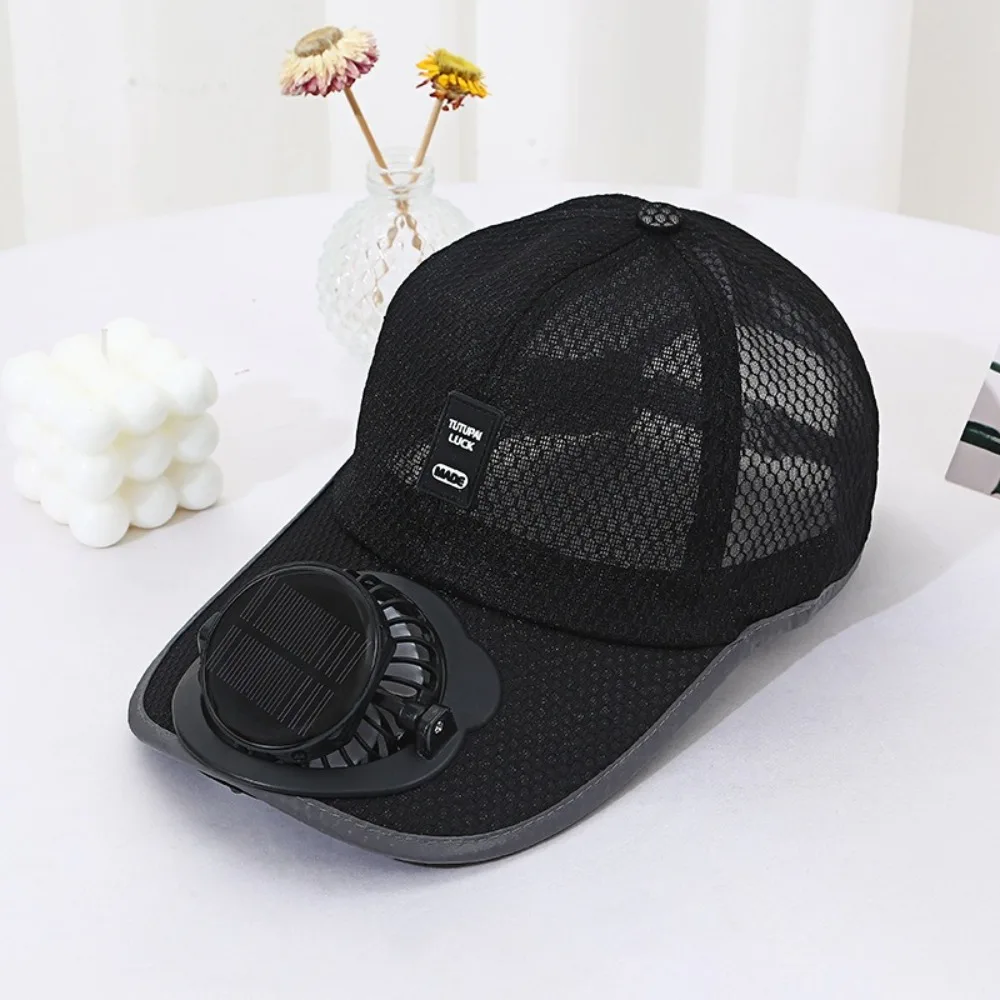Breathable Solar Fan Baseball Cap 2
