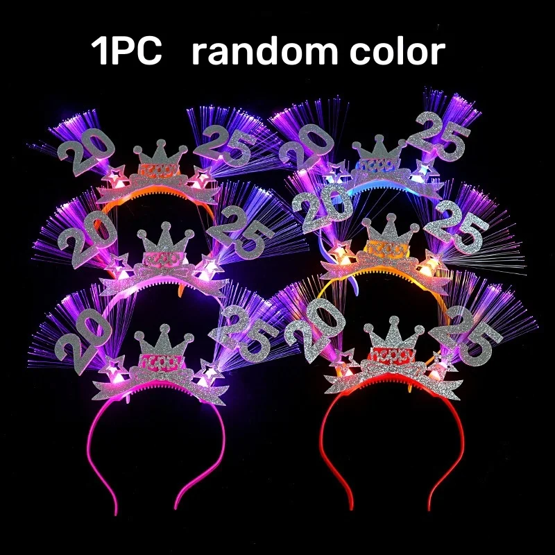 Glow headband luminous hair bands Happy New Year Led Glow Headband
