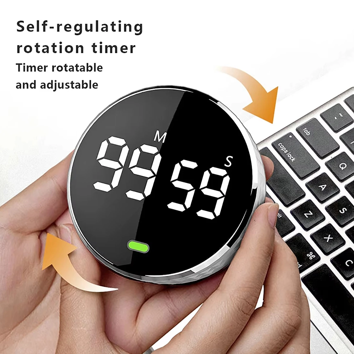 Kitchen Timer Digital Countdown Magnetic Egg Timer Cooking Constant Light Function Classrooms Quiet Kids Adults