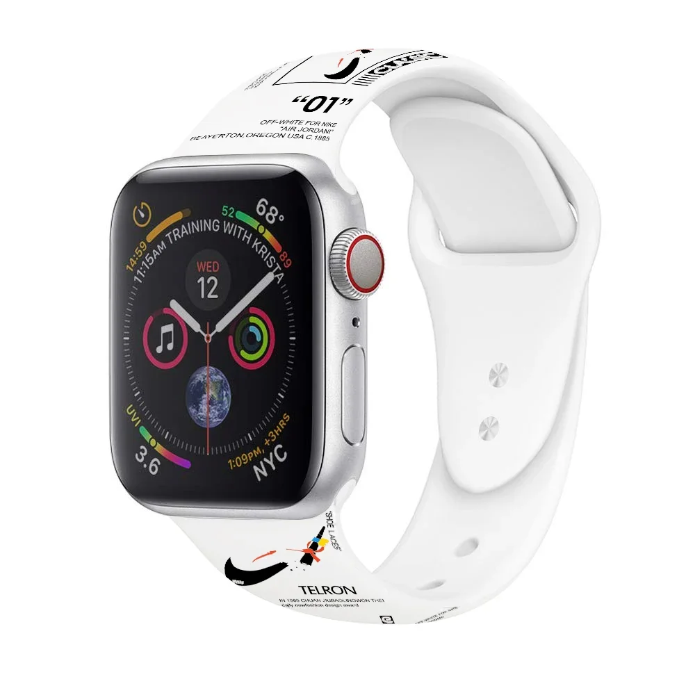 애플 워치용 실리콘 스트랩, 울트라 밴드, 49mm, 45mm, 44mm, 42mm, 41mm, 40mm, 38mm, 럭셔리 브랜드 디자인, 손목 팔찌, 아이워치 시리즈 3, 4, 6, 7, 8, SE