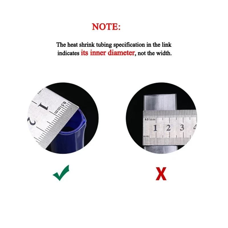 Heat Shrink Tubing 1M Diameter 1.5~50mm No Glue 3:1 Ratio Waterproof Wire Wrap Insulated Lined Cable Sleeve Black heat shrink tube heat shrink tubing heat shrink cable sleeve cable sleeve protective sleeve