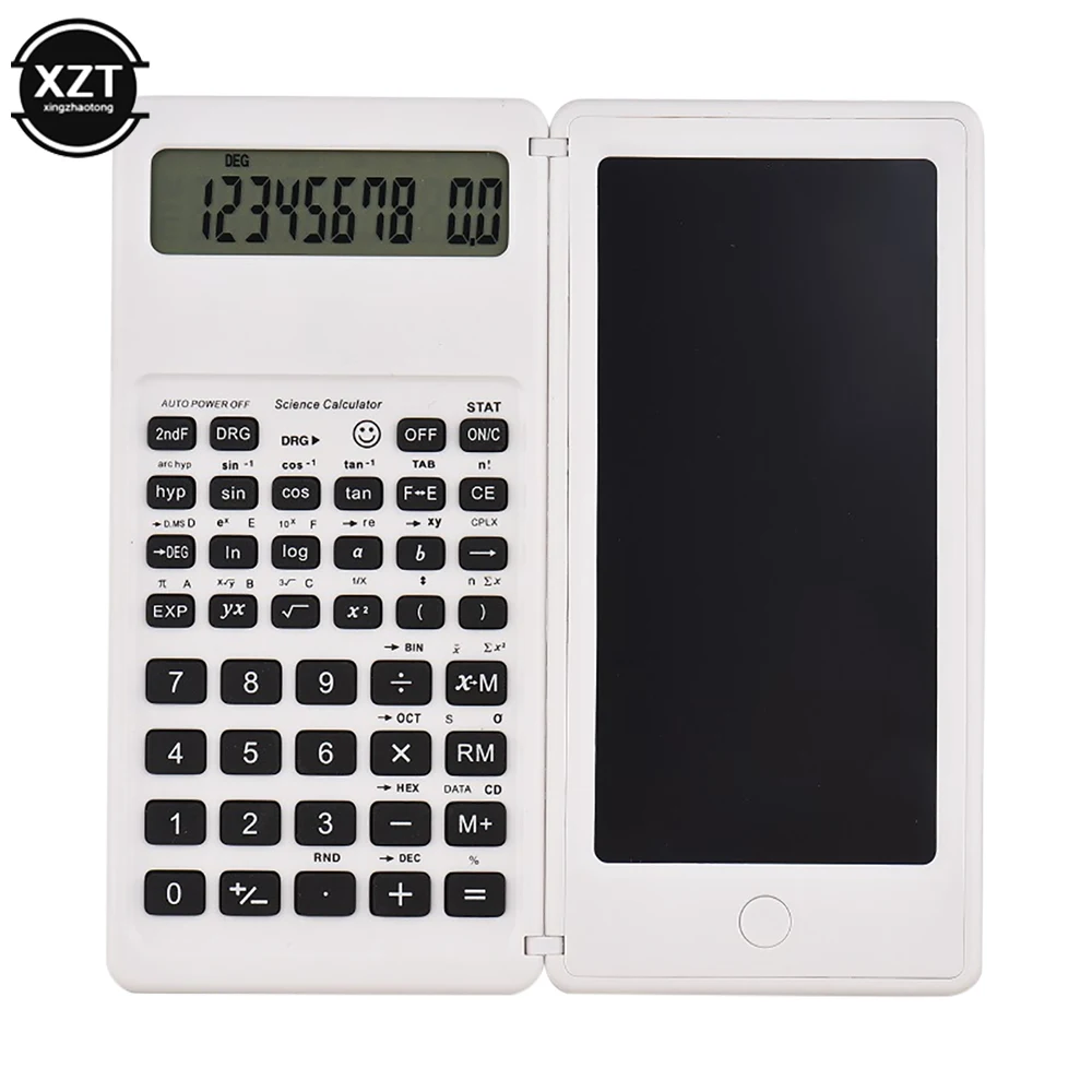 Calculatrice scientifique Portable pliable professionnelle pour étudiants,  avec bloc-notes LCD, 417 fonctions, mise à niveau 991ES - AliExpress