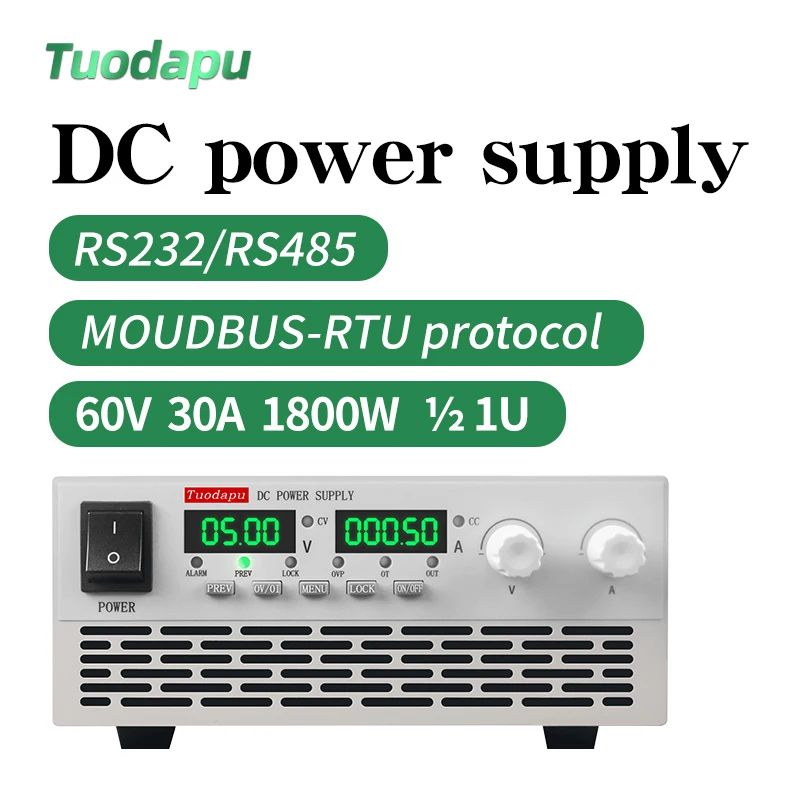 Alimentatore regolato regolabile DC ad alta potenza con alta corrente, alta precisione e programmabilità