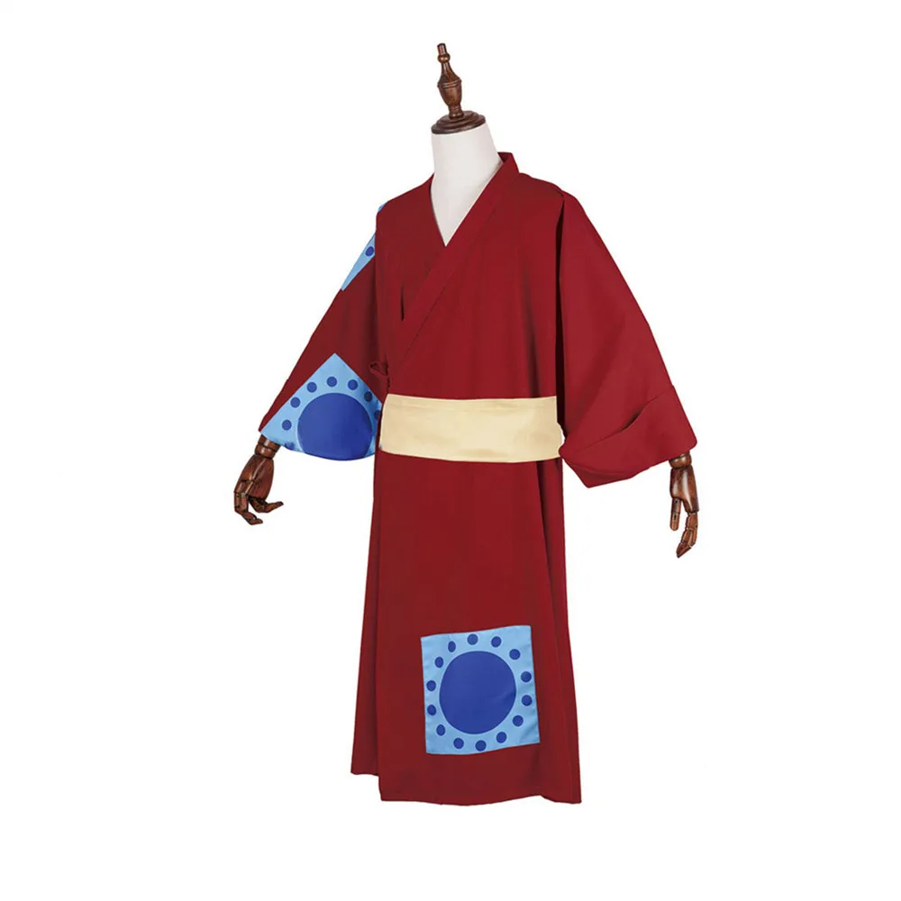 

Red Kimono Anime One Monkey Luffy Piece Cosplay Costume