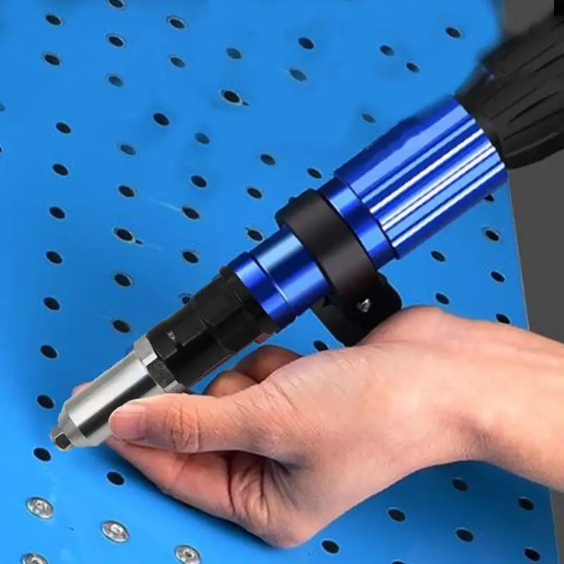 Electric RivetingGun Adapter 2.4/3.2/4.0/4.8 mm Rivet NutGun Drill Bit Nozzle Cordless Conversion Connector Power Tools