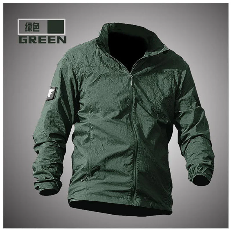 

Outdoor men's Spring summer quick-dry breathable ultra-thin tactical Clothes Male Windbreaker Skin Coat rash guards jacket