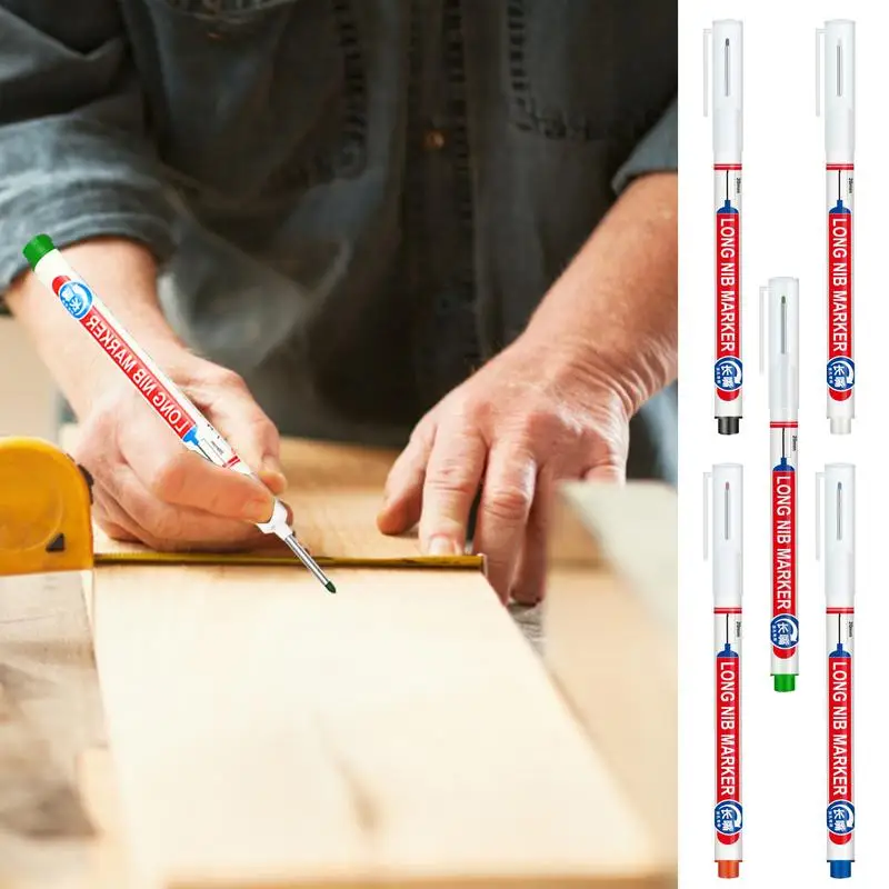 

Woodworking Marking Pen Marking Machinist Tools Construction Paint Metal Markers Long Head Deep Hole Waterproof Scale Design