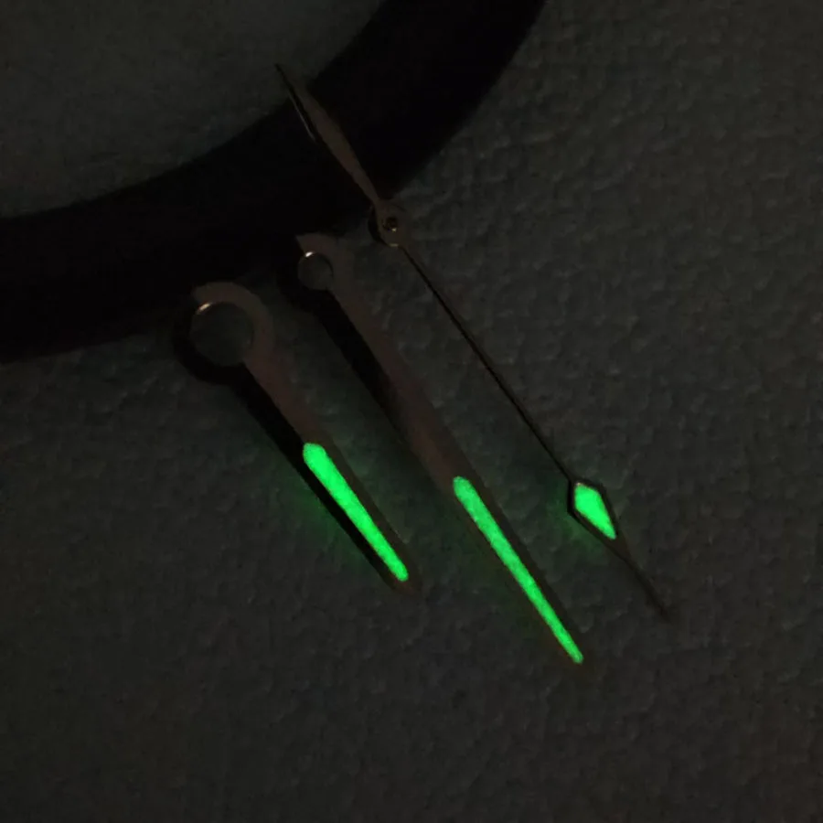 NH36 NH35 Hands Watch Rose Gold Accessories Sword shaped Green Luminous Hands A142 For NH34 NH35 NH36 NH38 NH70 4R 7S Movement
