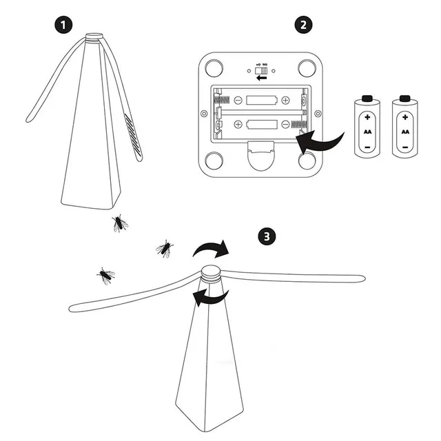 Abs Nyersanyag Spray -Festék Multifunkcionális Ventilátor Levél Légy Visszataszító Kültéri Kemping Barbecue Varázslatos Rovar Fogó - Image 4