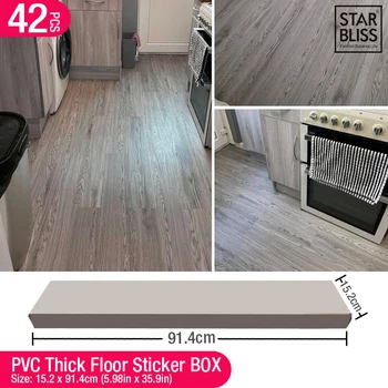 PVC Wood Grain Floor & Wall Stickers 1