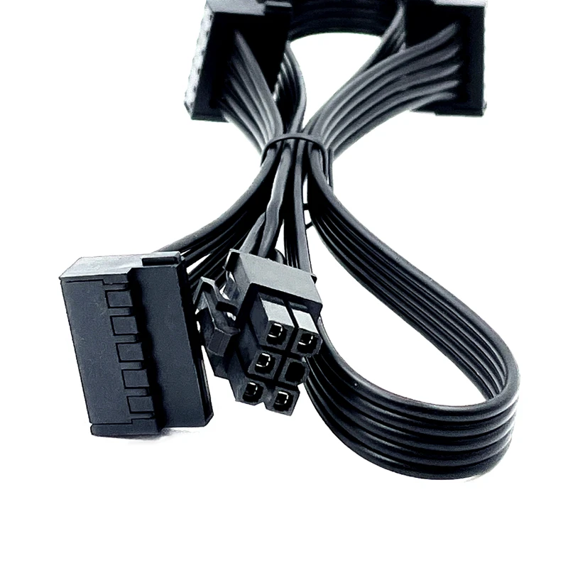 6Pin to SATA Angled Hard Disk Drive HDD SSD Power Cable for