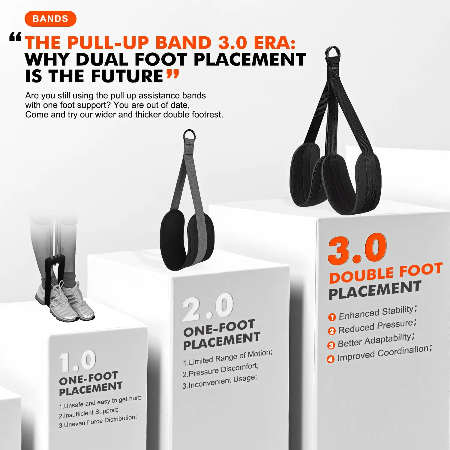 Assisted Pull Up Bands 75-300 LBS Pull Up Assistance Bands Strength Training Tools