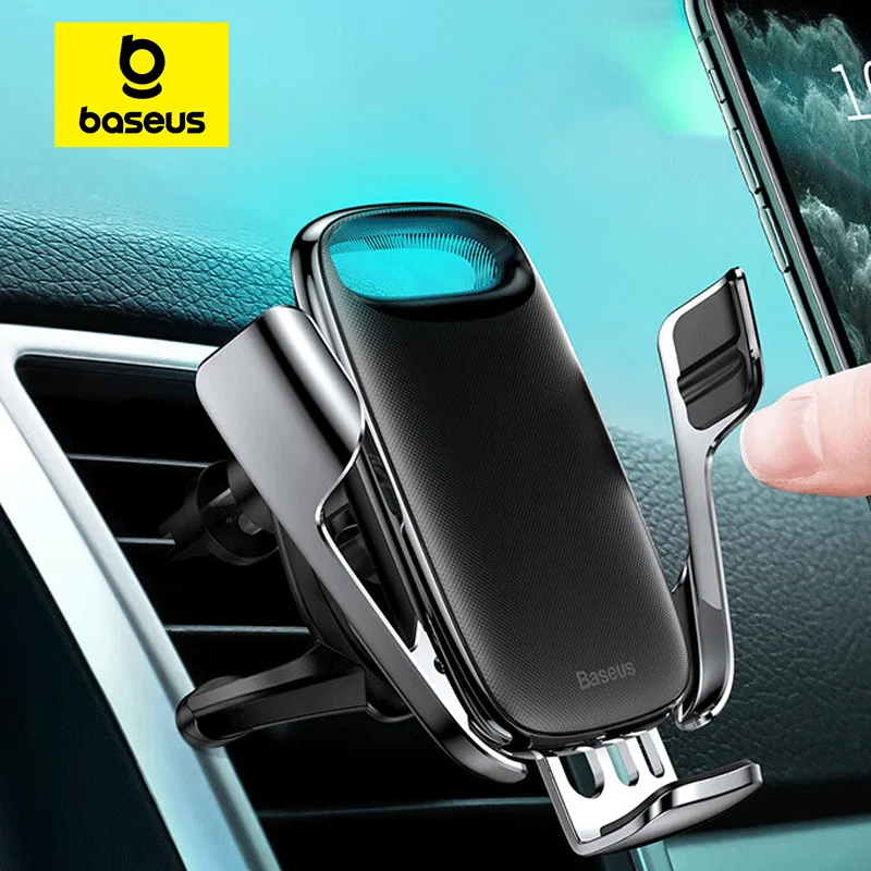 

Baseus Car Holder Wireless Charger for Xiaomi Huawei Gravity Cellphone Car Mobile Phone Support iPhone GPS Air Vent Mount Holder