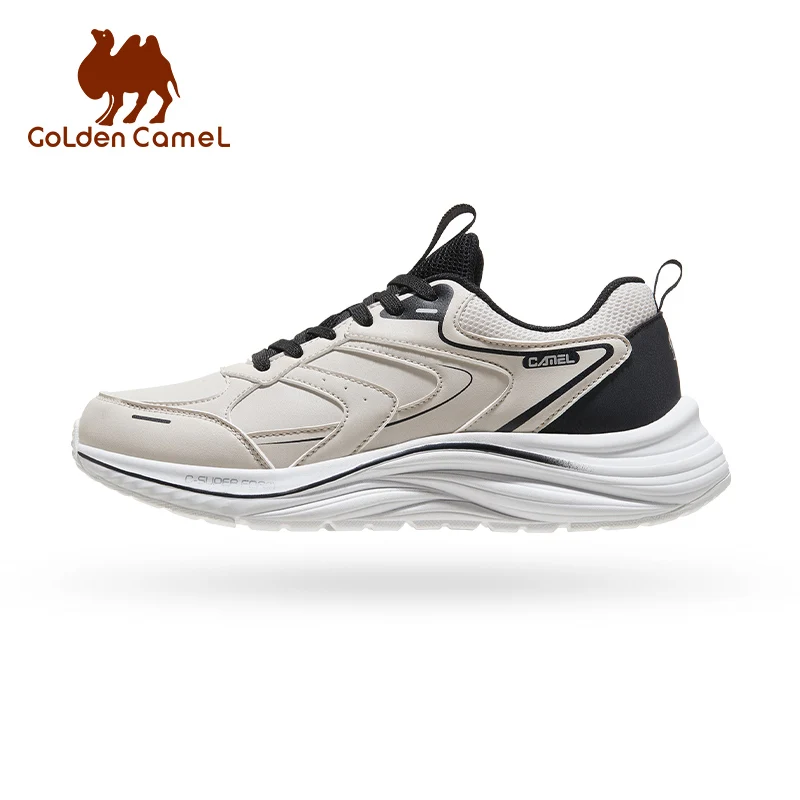 GOLDEN CAMEL Men's Sneakers Women Leather Waterproof Casual Shoes Ladies Black Basketball Sports Running Shoes for Men 2023 New