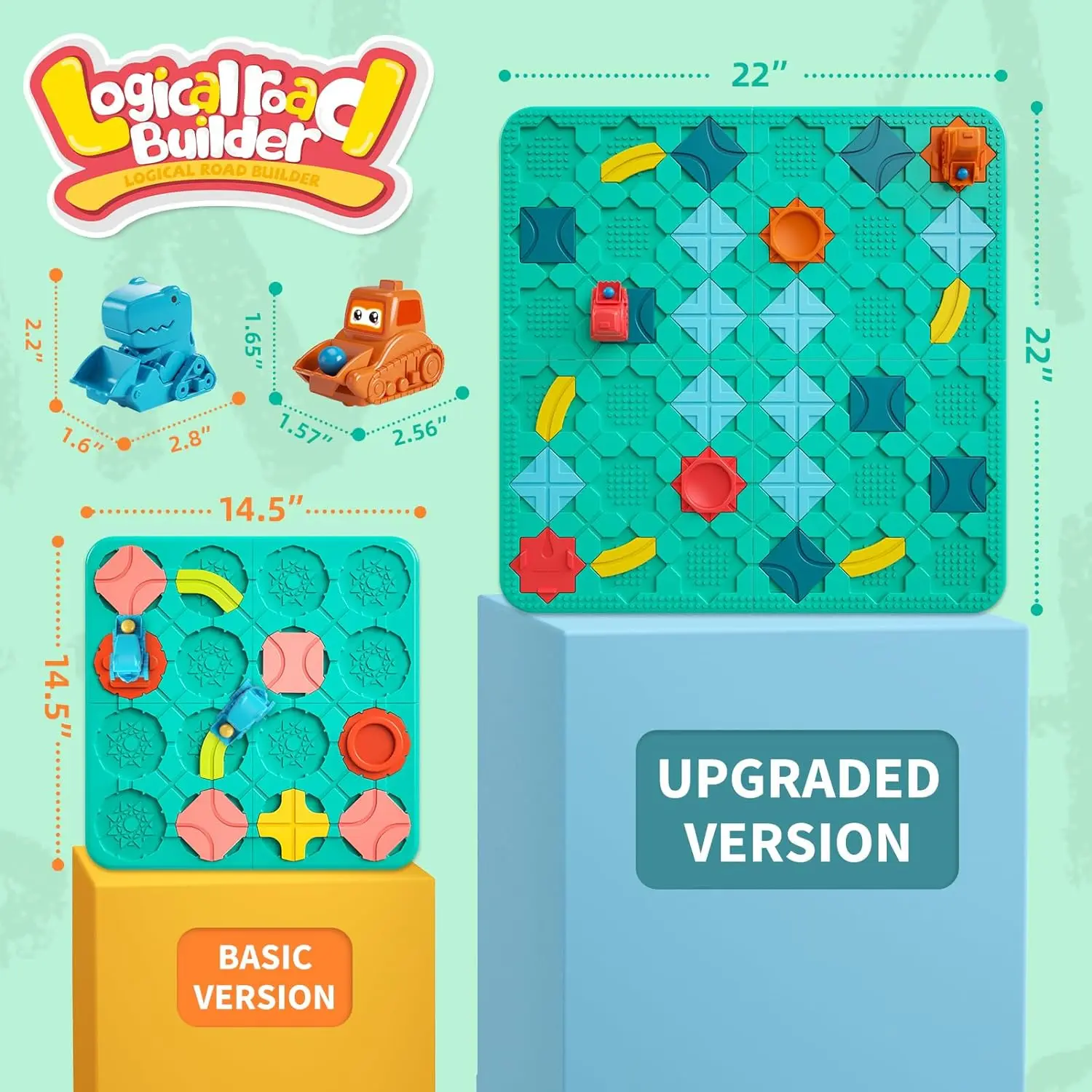 Logical Road Builder Games STEM Family Board Game Large Educational Smart Brain Teasers Puzzles Toys Early Montessori logical road builder game