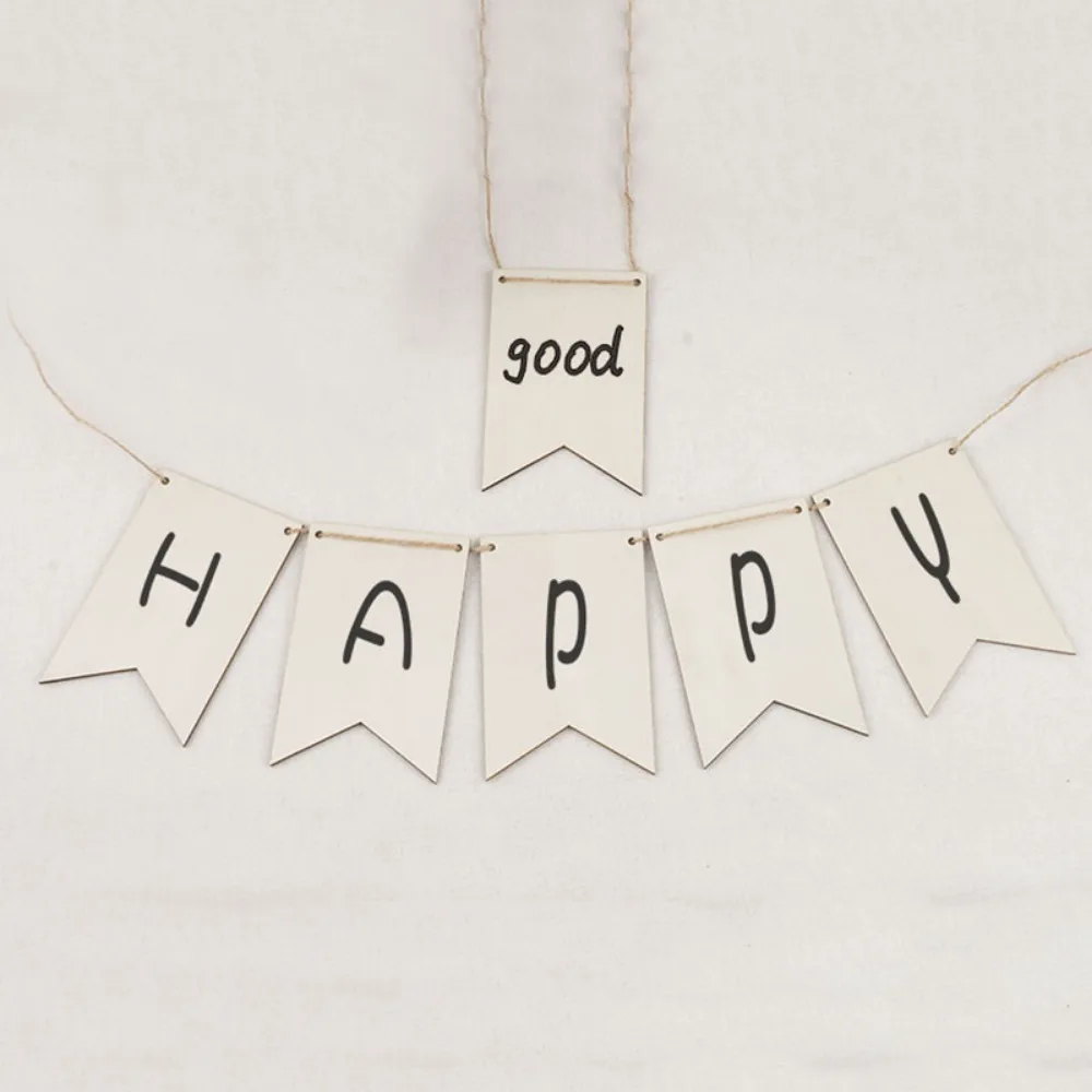 Description Picture 5 of itemWooden Fish Tail Flag Semi-Finished Products Painting Writing Signs Wooden Crafts DIY Creative Birthday Wedding Party Decoration