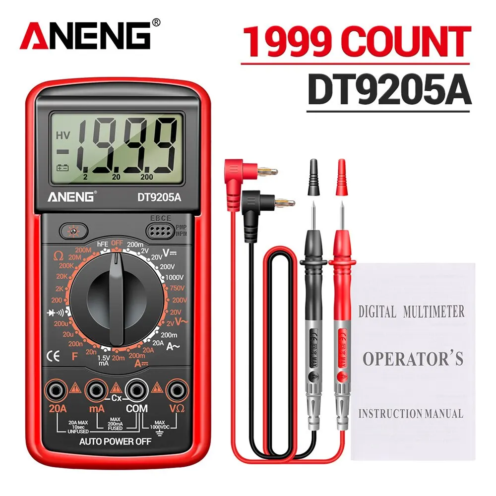 Рисунок 6 - ANENG DT9205A-12 1999 отсчетов