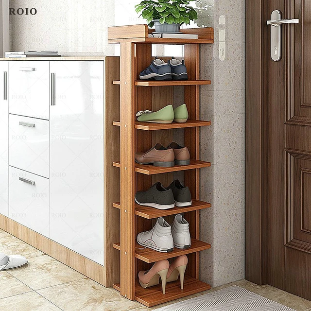 Double Row Shoe Rack scarpiera organizer Wooden Home Furniture estanteria  para zapatos For Living room Shoe Cabinet With Drawer - AliExpress