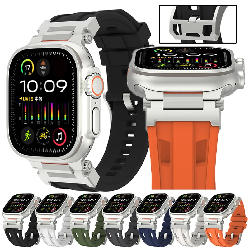 Titanium Color Sports Silicone Wristband