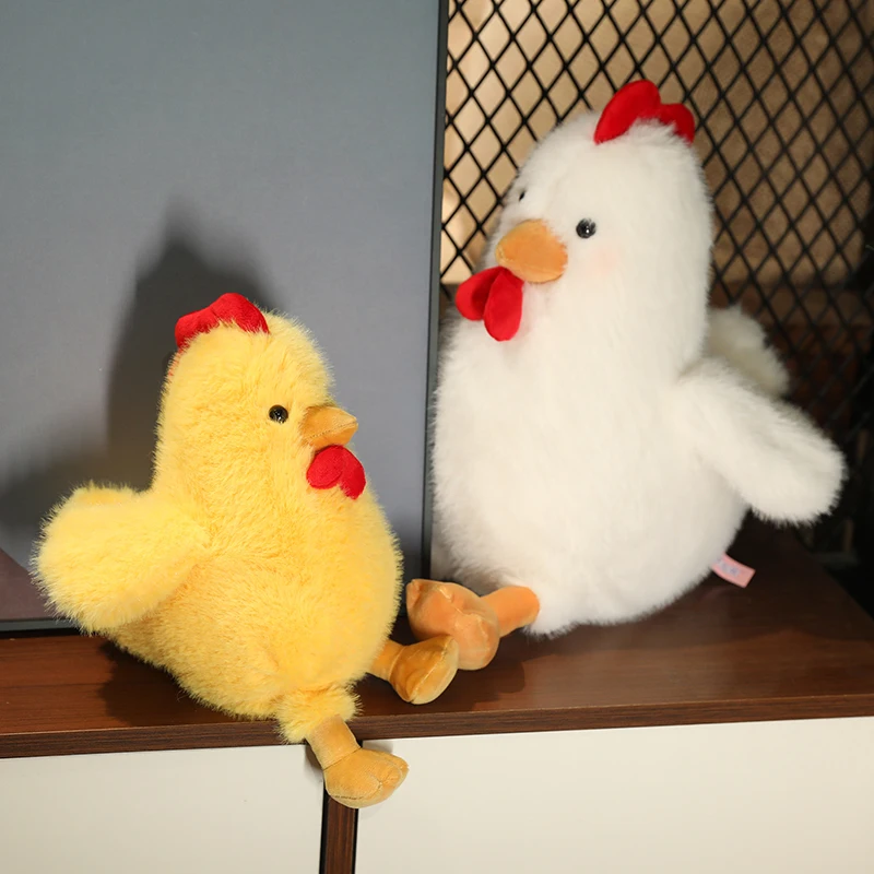 Nice Cute Chicken Stuffed Animal Plush Doll Toy - Farm Animal Cuddler For Kids' Room Decor - Ideal Gift For Easter Eggs Gifts