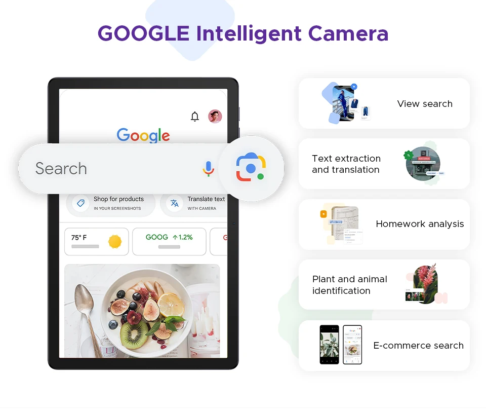 DOOGEE Tab G6+ Tablet Android 15 Gemini Al 11'' Display Dual Speakers 8000mAh Battery 8GB 256GB Support Widevine L1 Smart Pad