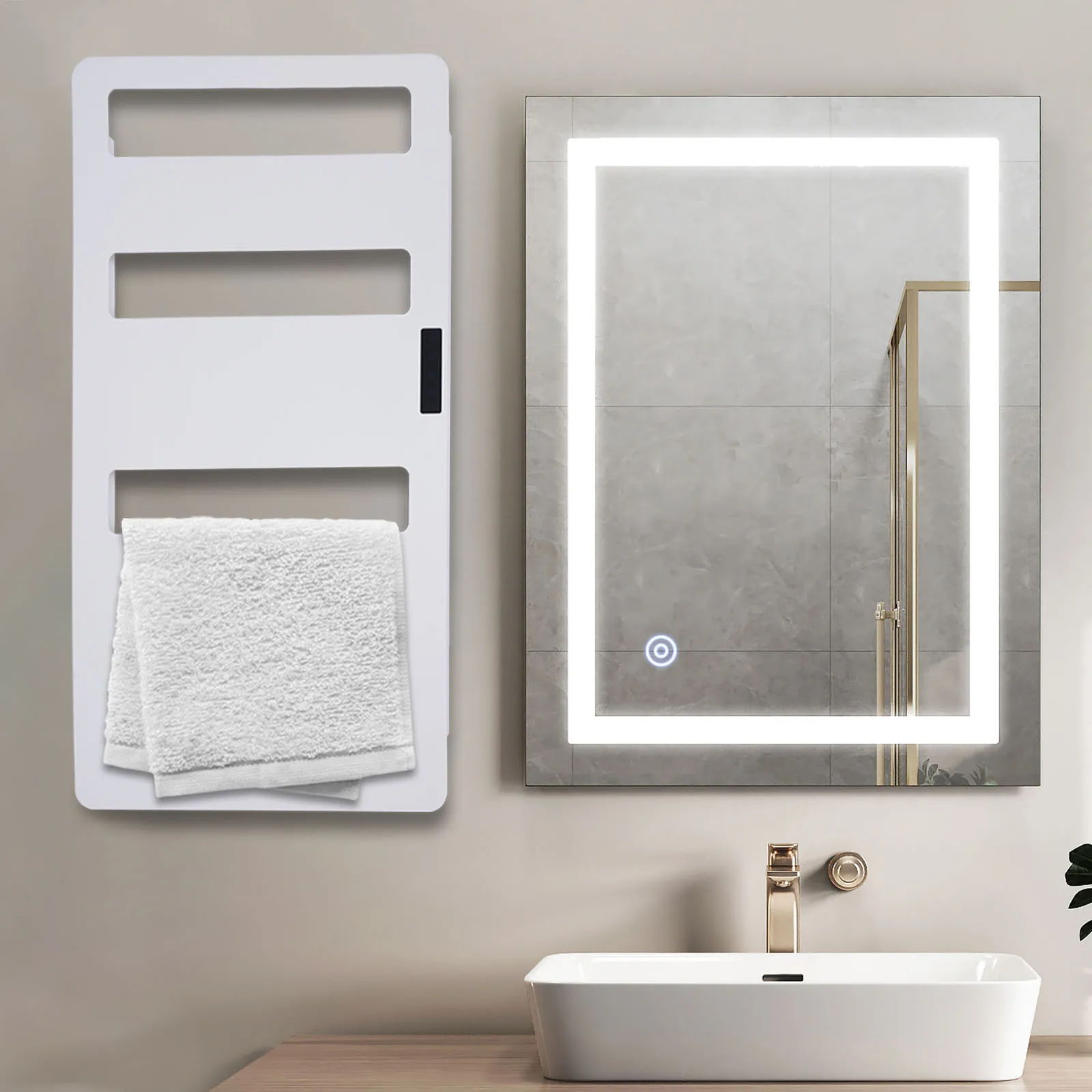 Description Picture 2 of itemHeated Towel Rack for Bathroom, Towel Warmer with Timer, Wall Mounted, Electric Towel Warmers