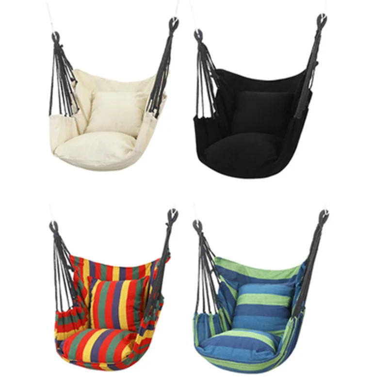 Indoor and Outdoor Garden Hammock Dormitory Bedroom Student Lazy Reclining Hanging Chair Swing Chair With Cushion