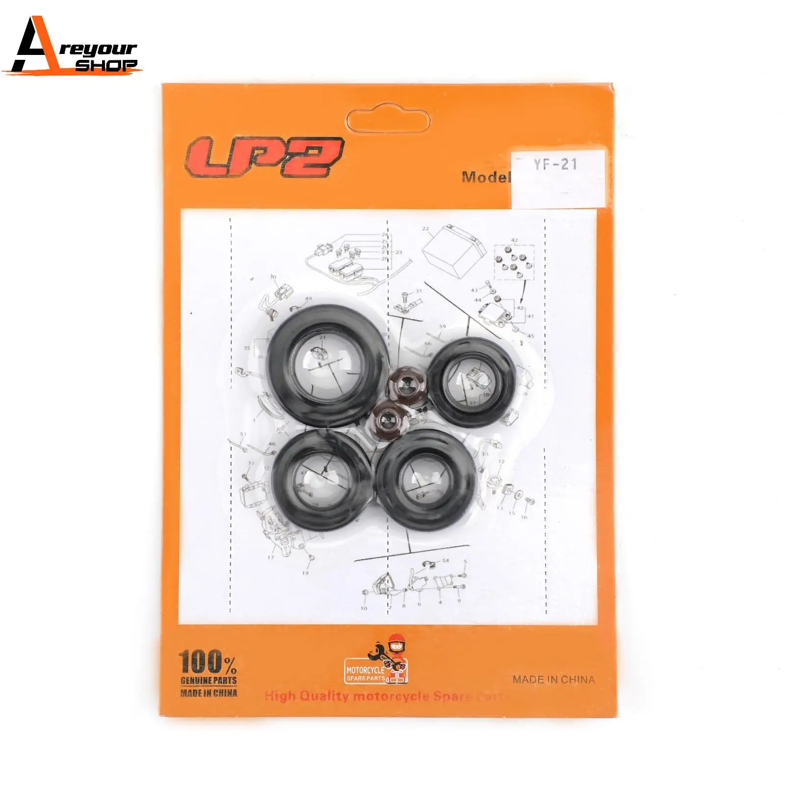 Areyourshop for Honda CB100K XL100 Super Sport SL125K XL125 CL125S SL100K Complete Engine Oil Seal Crankcase Kit