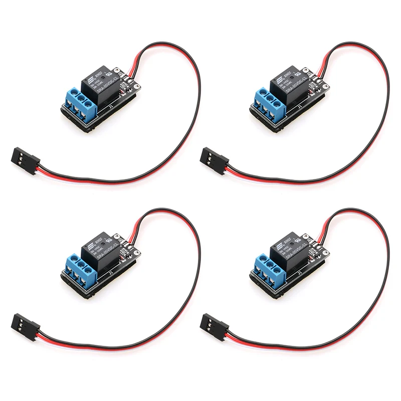

4PCS RC Model Airplane DIY 5V Receiver PWM Relay Switch 20A Remote Control On-off Module for Camera Smoke Oil Pump Light Buzzer