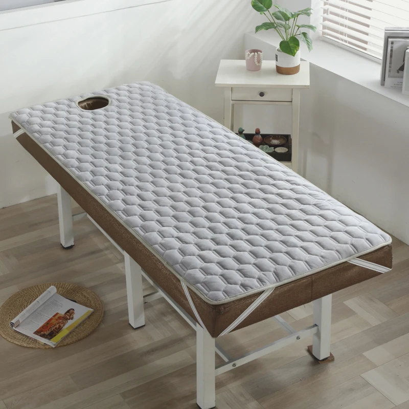 Beauty Salon Bed Mattress Toppers Thickened Cushion Mattress Anti Slip Beauty Room Bed Mat Tuina Massage Pad With Hole