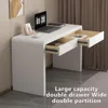 Computer and Gaming Desk with Drawers,  Kids' Writing Table, Three-Layer Lacquered Thick Wooden Board Work Desk 5
