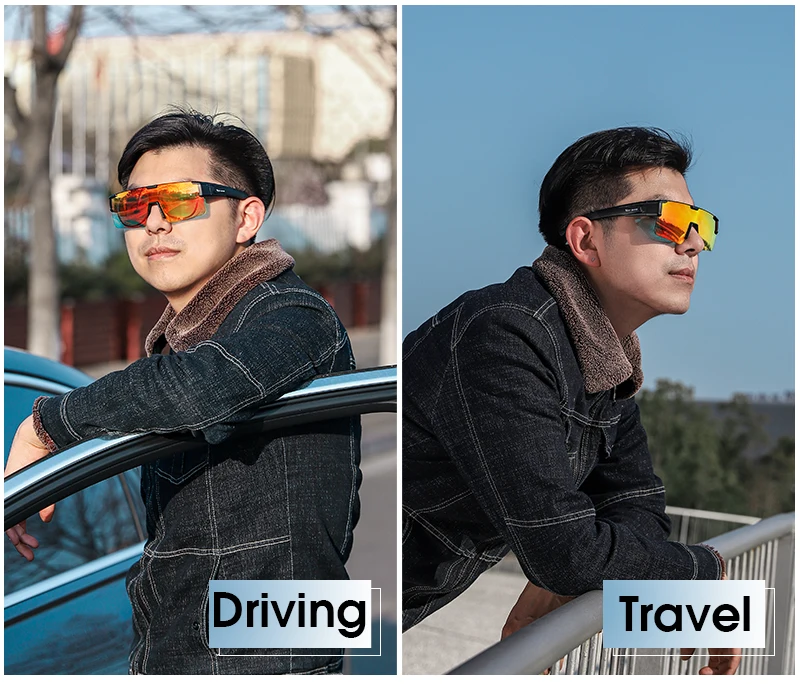 WEST BIKING Photochrome Sonnenbrille UV400 Blendschutz Überbrille für Kurzsichtige Radfahren Outdoor Fahren Leichte Sportbrille – Detail 8