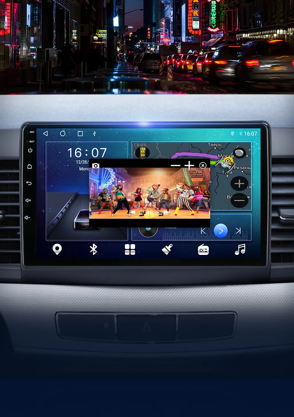 Srnubi Autoradio für Mitsubishi Lancer 10 CY 2007–2012 Carplay Android Auto Multimedia Player Stereo Navigation GPS Head Unit – Detail 9