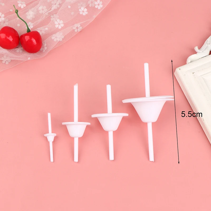 8pcs Lily Flower Holder Cupcake Stand Icing Cream Cake Flower Studs Decorating Tool Nail Baking Tools