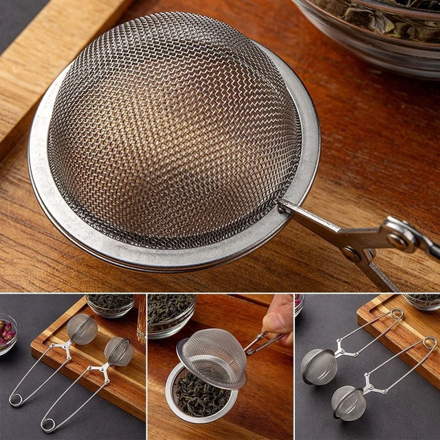 Fule Stainless Steel Tea Infuser Reusable Mesh Filter Cooking Strainer For  Home 