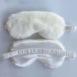 Plush Cloud Eye Mask - Soft and Cute Sleep & Nap Blindfold (White)