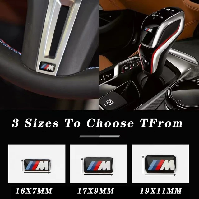 10Pcs Car Steering Wheel Hub Caps Center M Emblem Badge Sticker DIY Sticker For BMW E46 E90 E60 F10 F30 E39 E36 F20 E87 G30 E92