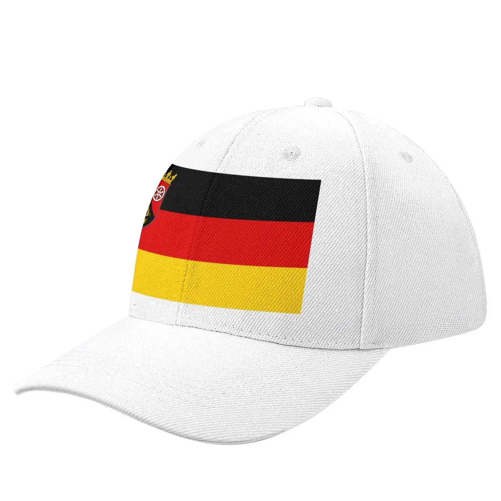 

Flag of Rhineland-Palatinate, Germany Baseball Cap Military Tactical Caps Custom Cap Horse Hat Mountaineering Cap Woman Men'S
