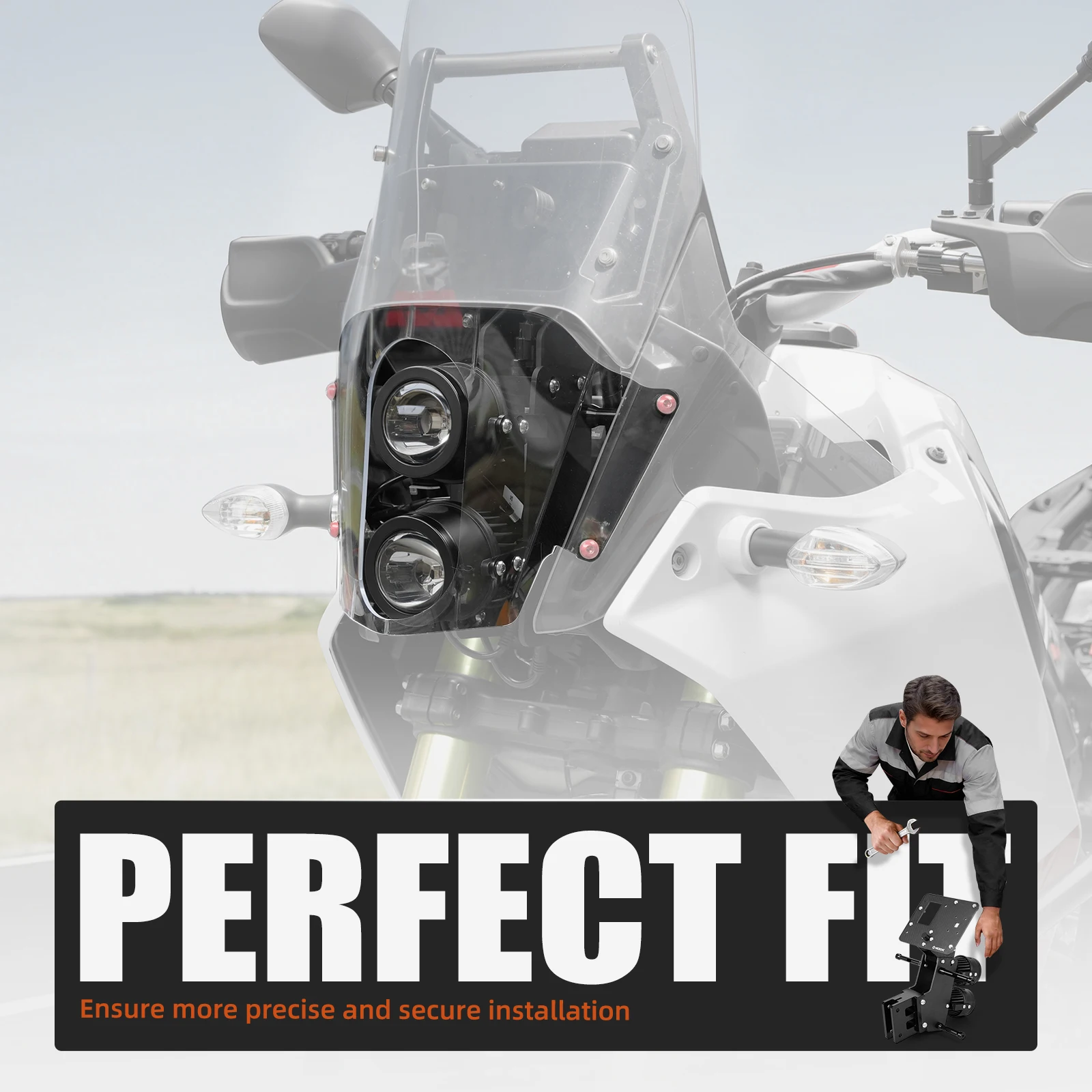 NICECNC Verstellbares Rallye-Kit für Yamaha Tenere 700 T700 2019-2024 Tenere 700 2024 2023 2022 2021 2020 Tenere 700 Zubehör – Detail 8