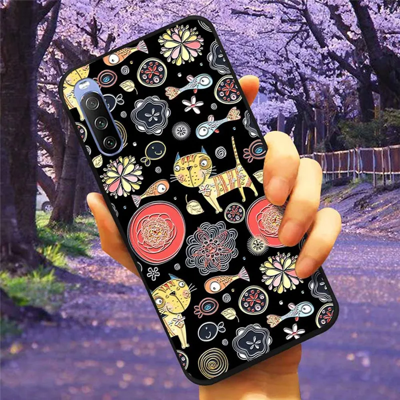 3D Flower Relief Soft Silicone Emboss Phone Case Cover