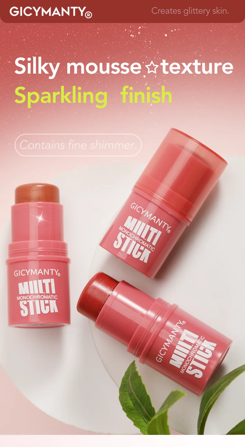 Description Picture 2 of itemPowder Blusher Cream Highlights Natural Monochrome Matte Brightening Cosmetic Pencil Waterproof And Long-lasting Makeup